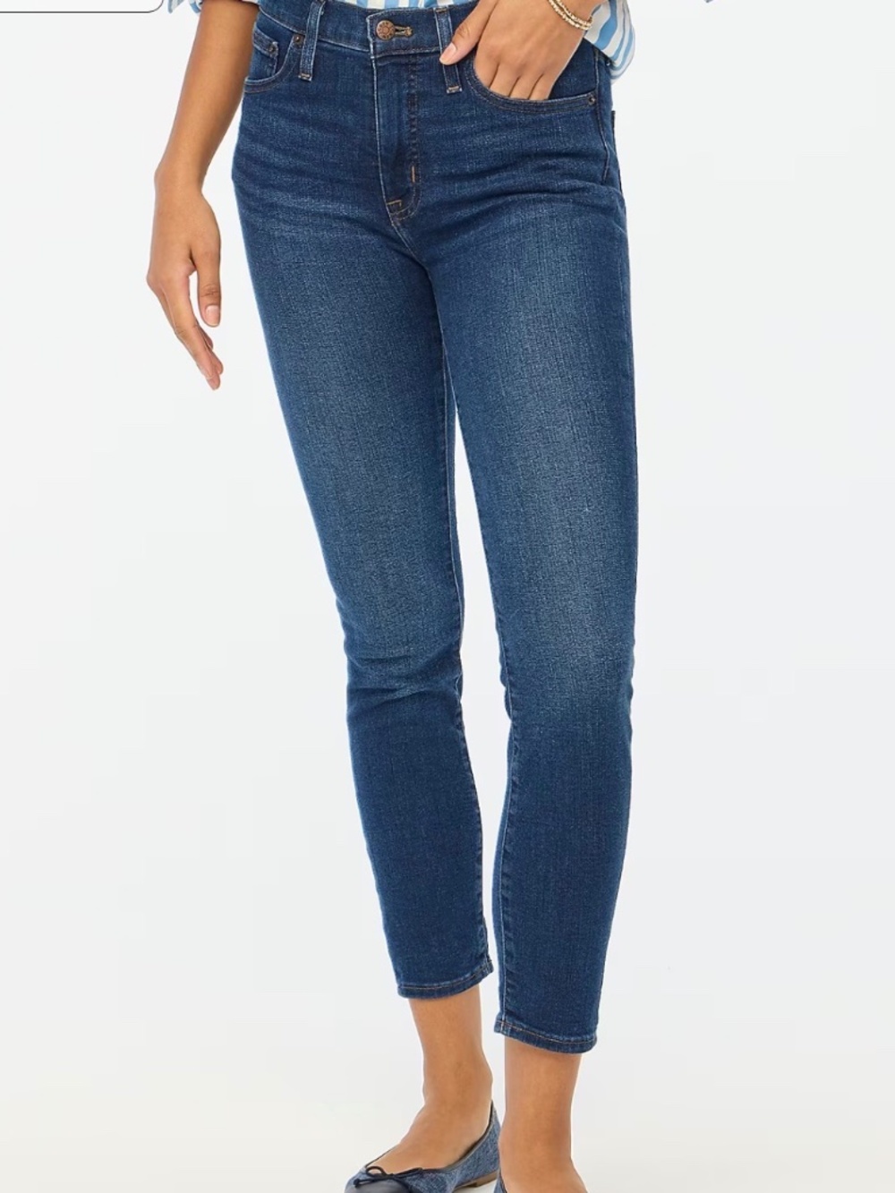J Crew 9" High Rose Skinny Jeans